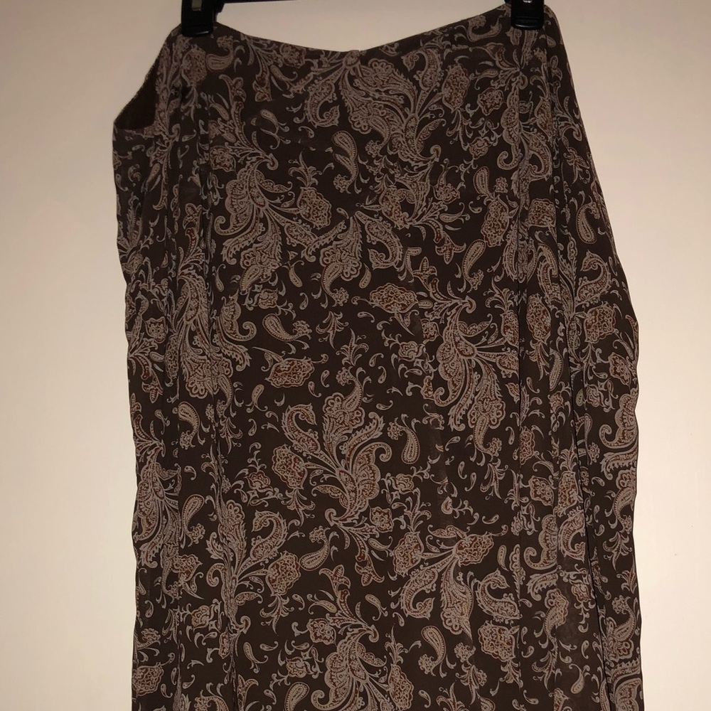 *NEW* Sz 22W Womens Chaps Paisley Skirt